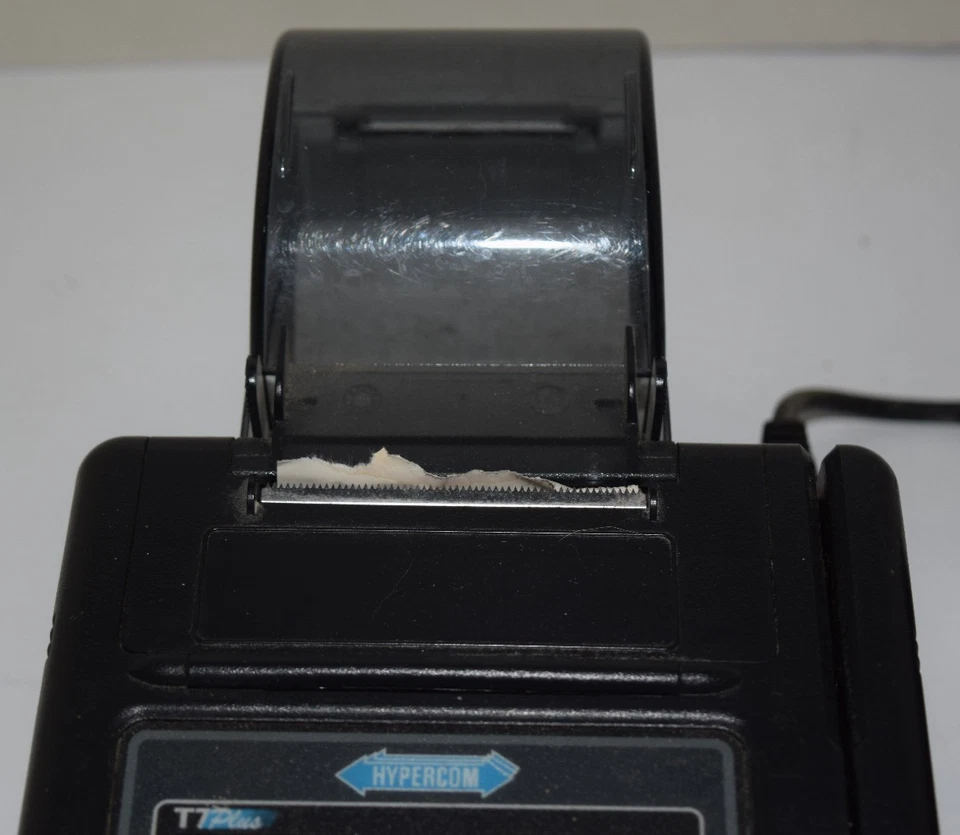 Hypercom T7Plus POS Credit Card Machine Terminal with OEM Power Supply - Image 4 of 4