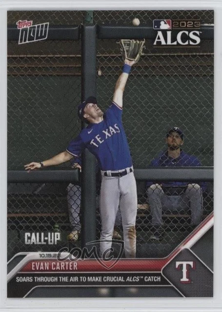 2023 Topps Now ALCS /1839 Evan Carter #1004 0x3c