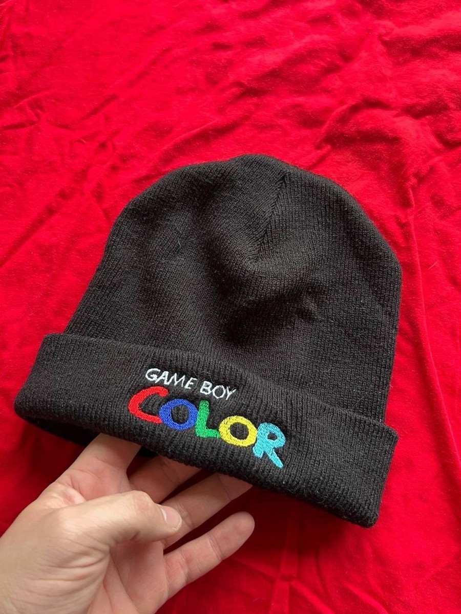 90s Nintendo Game Boy Color Beanie Black Hat Vintage Game Boy Y2K