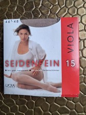 VIOLA Feinstrumpfhose  15den, perle, Seidenfein Gr 46-48  -NEU-
