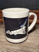 Vintage NASA Coffee Mug Cup Outer Space Shuttle 1987 SPC Team 3 3/4 T E2