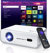 Aurzen Roku TV EAZZE D1R Smart Projector - Full HD 1080p