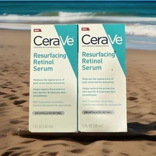 [2 Pack]  Cerave Resurfacing Retinol Serum For Post Acne 1oz/30ml (NEW IN BOX)