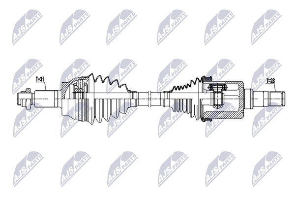 NTY NPW-LR-029 Antriebswelle Vorne Links FüR Jaguar Land Rover-image