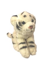 Animal Alley Filled With Love White Bengal Tiger Plush Stuffed Toy Pink Nose