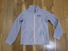 Columbia 1624092 Girl's Gray/Pink Full Zip Fleece Jacket Sz M 10/12
