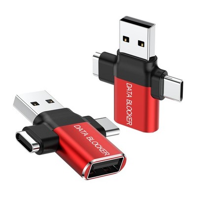 BUISAMG Data Blocker, 4-in-1 Universal USB Protection from Red