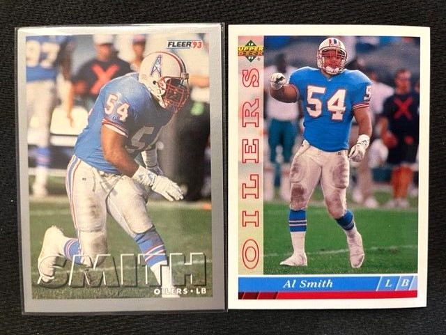 NFL - Al Smith 1993 Fleer & 1993 Upper Deck Football - Oilers