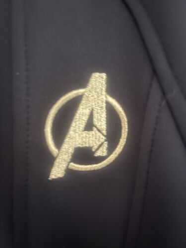 AVENGERS ENDGAME HAWKEYE RONIN BLACK/GOLD HOODED JACKET DISNEY/MARVEL Sz S NICE! - Picture 4 of 7