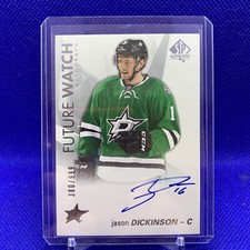 2016-17 Sp Authentic Future Watch Auto /999 Jason Dickinson #138