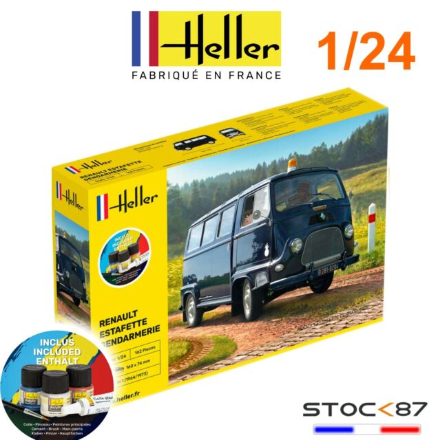 H56742# maquette Heller - Renault Estafette  gendarmerie 1/24 starter KIT