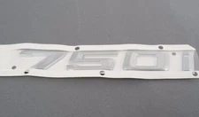 BMW E65 750i Genuine Rear Trunk Emblem "750i" Lettering Decal Badge NEW 06-08
