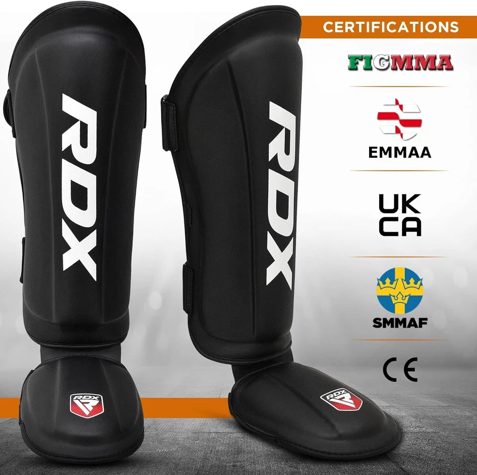 Muay Thai Shin Guards by RDX, Sparring Gear, MMA, Kickboxing Shin Pads - Image 2 of 4