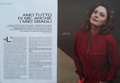 Italian Clipping Cutout 2022 SUSAN SARANDON LOVE EVERYTHING ABOUT ME 3 PAGES