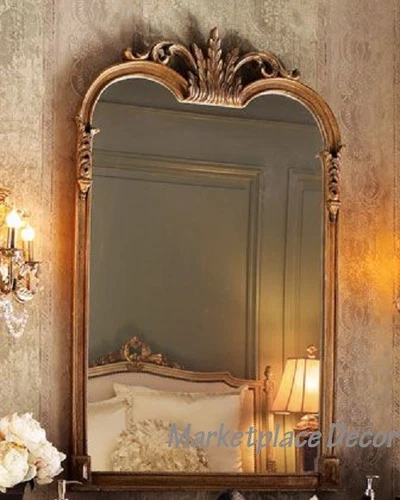 Uttermost 14018 Jacqueline Arched Vanity Wall Mirror Acanthus Leaf 42.5 Inch - Picture 5 of 10