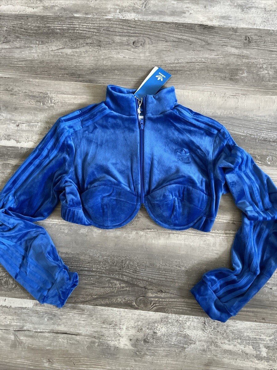 $150 Adidas X Jeremy Scott H50965 Originals Track Top Blue Women's