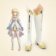 Player Traveler Lumine Genshin Impact Game Cosplay Costume Shoes Boot
