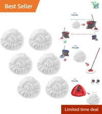 Microfiber Refills for EasyWrin Spin Mop Head – 1-Tank System Compatible