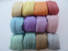 Heidifeathers® Wool Roving, Tops, Carded Sliver, Merino, Natural Needle Felting