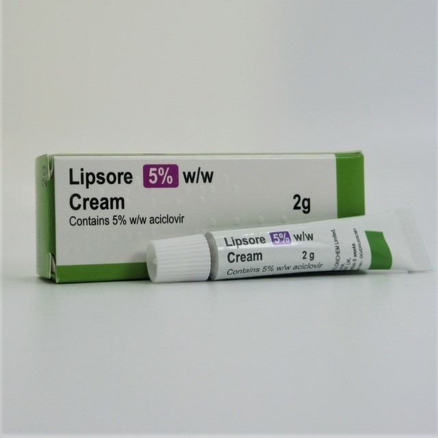 3 X Lipsore Cold Sore Cream Aciclovir 5 W/w 2g Lip Virus Treatment for