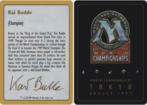 Biography - Kai Budde - 1999 ~ Heavily Played World Championship J