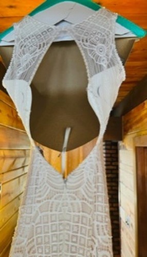 Boho Wedding Dress - Chic Nostalgia - Elaina Collection - Small - Lace - Ivory - Picture 5 of 6