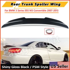For BMW 3 Series E93 M3 07-13 PSM Style Highkick Duckbill Rear Spoiler Gloss BLK