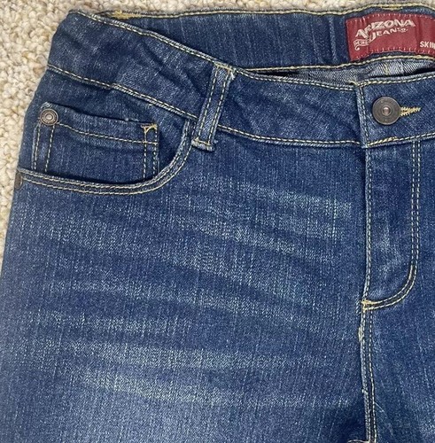 Arizona Jeans Girls size 14.5 Skinny adjustable waist Denim Stretch (28x27) - Picture 8 of 23