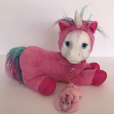 Unicorn Pony Surprise Pink Rainbow Plush Toy Mom With 1 Baby Pony 2016 Just Play
