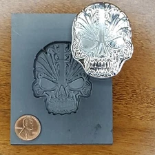 Wild 3D Graphite Ingot Mold Gold Silver Copper Tin Melting Casting Refining