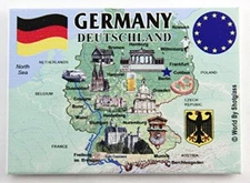 GERMANY EU SERIES FRIDGE COLLECTOR'S SOUVENIR MAGNET 2.5" X 3.5" 