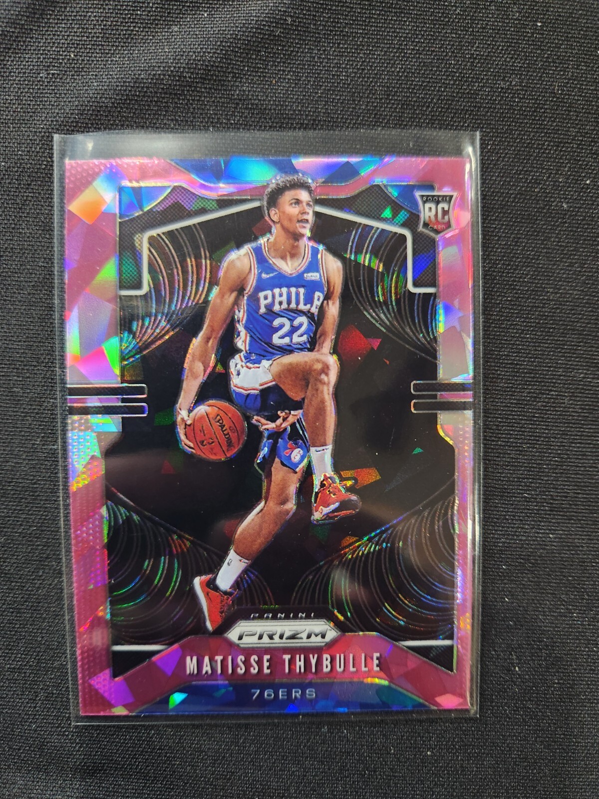 2019-20 Panini Prizm Matisse Thybulle RC Pink Cracked Ice Prizm #290