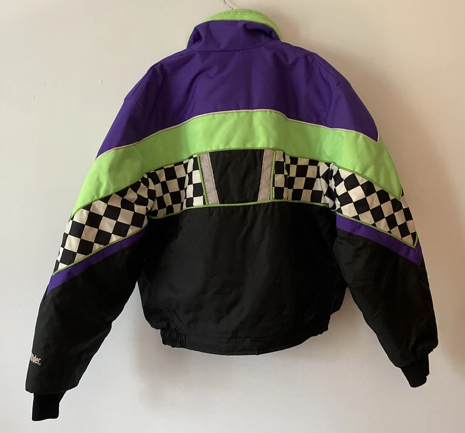 De Colección - Chaqueta de Invierno Sno Rider Talla Med Años 80 90 Esquí Moto de Nieve Carreras (JT-173) Foto 2 de 4
