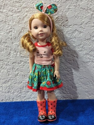 American Girl  14.5 '' Wellie Wishers Willa Doll   '2016