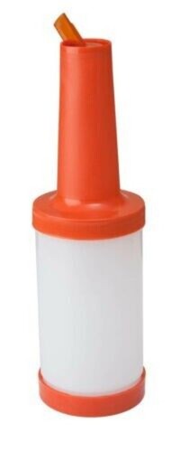 Save and Serve Pourer 1ltr - Store & Pour Orange - Cocktail Pourer Drink Storage - Picture 9 of 12