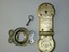 excelsior solid brass antique steamer trunk lock & key parts hardware