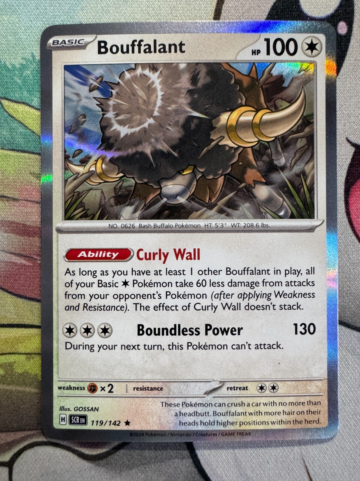 Bouffalant Holo English Pokemon TCG BKBQ740