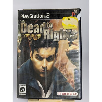 Dead to Rights PS2 Game Action Thriller Shooter Playstation 2 Namco Complete