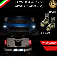 COPPIA LUCI DI POSIZIONE + COPPIA LUCI TARGA 5 LED CANBUS MINI CLUBMAN