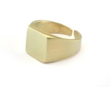 Adjustable Ring Blank - raw brass 20mm 10.5US inner size - Adjustable Oz2979