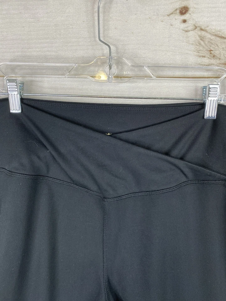 Danskin Legging Womens XL Black Yoga Bootcut Pull On Crossover Waist Activeware - Image 2 of 4