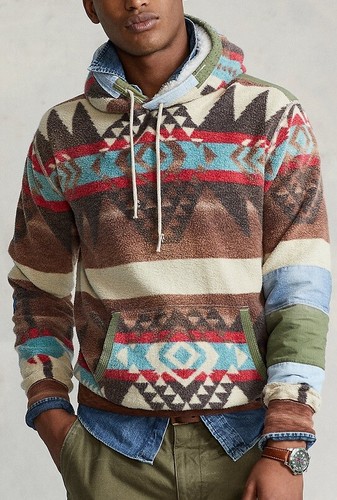 polo ralph lauren southwestern fleece jacket