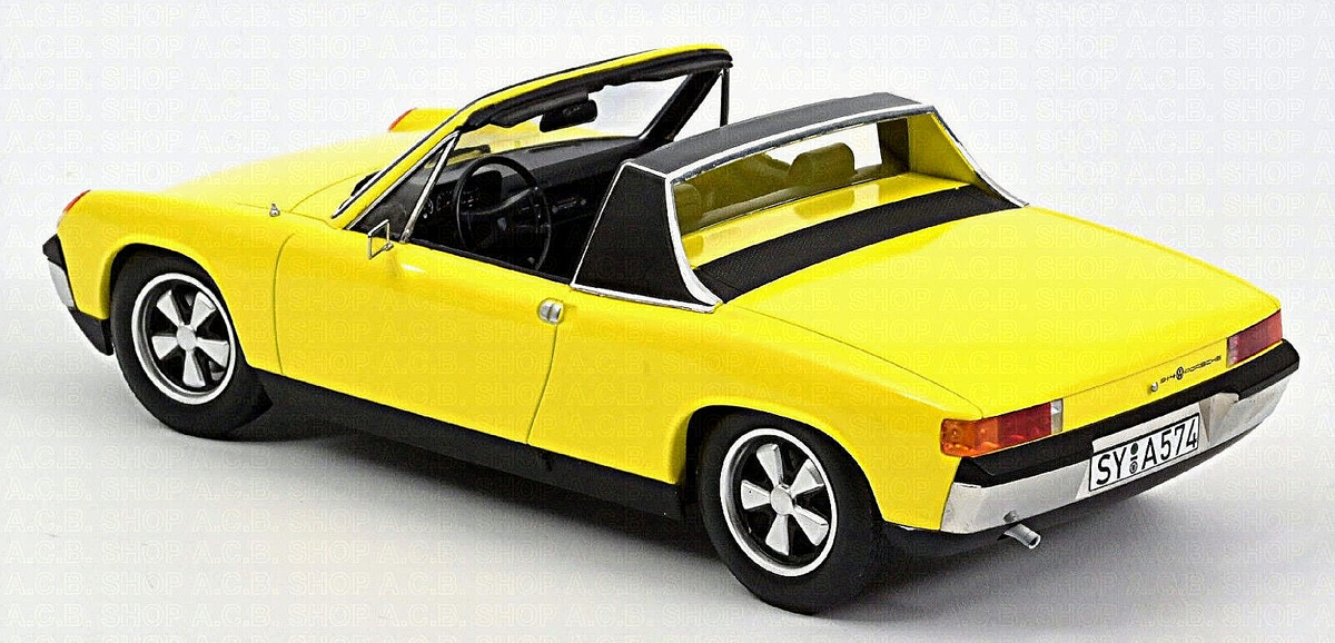 1/18 ポルシェ914 VW-Porsche 914-6 Targa open + closed 1973 gelb yellow 1:18