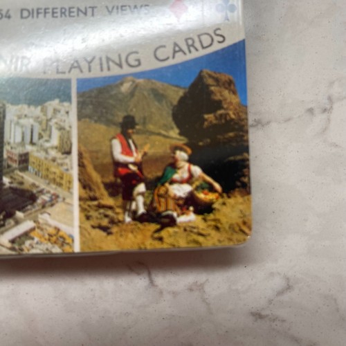 Tarjetas de poker vintage de recuerdo de las Islas Canarias 54 vistas regalo coleccionable - Imagen 2 de 5