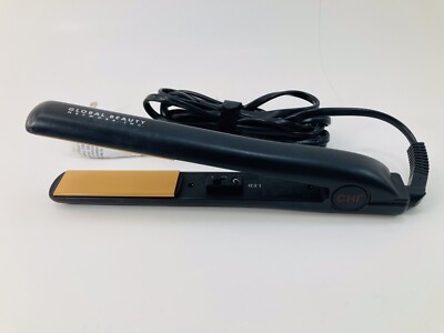 CHI Original Ceramic Hairstyling Iron 1'' Flat Iron Hair Straightener Black New O