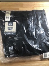 Dockers Men's Comfort Khaki Relaxed Fit Pleated Pants - 36x34 Navy Blue New