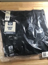 Dockers Men's Comfort Khaki Relaxed Fit Pleated Pants - 36x34 Navy Blue New