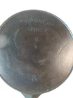 WAGNER SIDNEY O #8 Cast Iron Skillet Heat Ring Sits Flat Smooth Vintage Cookware