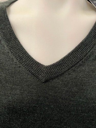 NEU XLT XT XLTALL HART SCHAFFNER MARX 100 % Merinowolle V-Ausschnitt Pullover GRÜN $ 100 - Bild 2 von 3