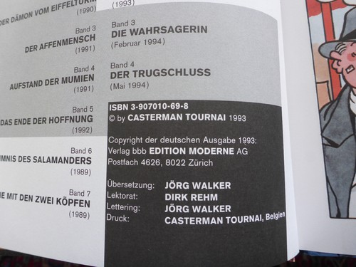 Jacques Tardi; Tödliche Spiele 2, das Verhör - Zürich 1993 Edition Moderne - Bild 3 von 3